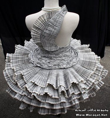 فستان من ورق الجرايد Fostan18