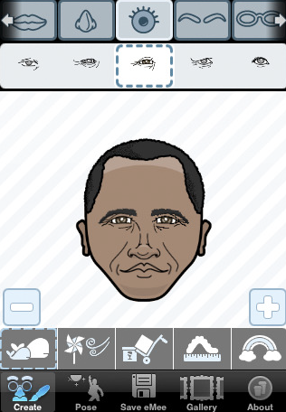 Emee Avatar Creator sur appstore pour iPhone et iPhone 3G Em310