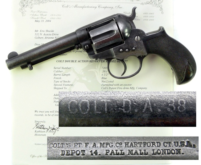 Colt Model 1877 . " Lightning " ou " Thunderer &quta; Cd-72610