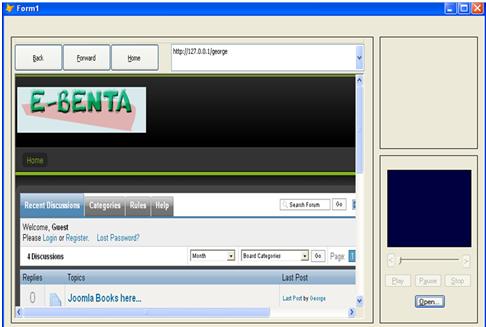 Portable Web Browser with Media Player Using Visual Fox Pro 9 Untitl11