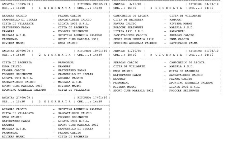 Calendario Eccellenza Sicilia Girone A Stagione 2009-2010 Calend14