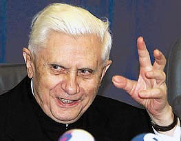 Pope Benedict called on Tuesday for a "world political authority" to manage the global economy Ratzi011