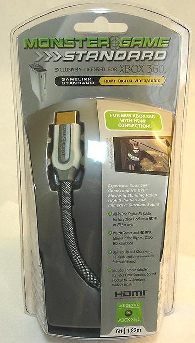 Monster® Gamelink™ HDMI Cable for Xbox 360 (New) Gameli11