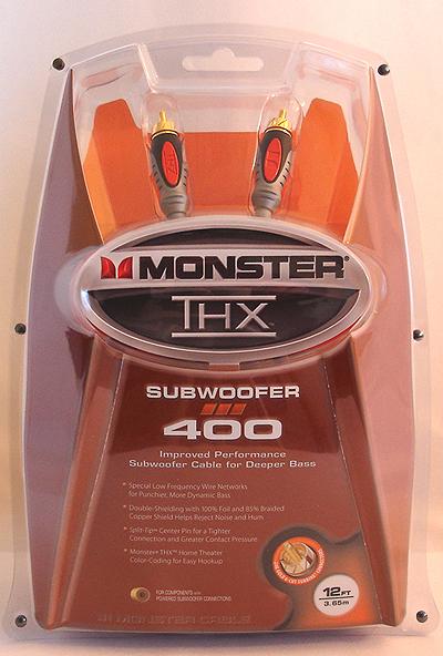 Monster® THX Subwoofer 400 interconnect (New) Thx_4010