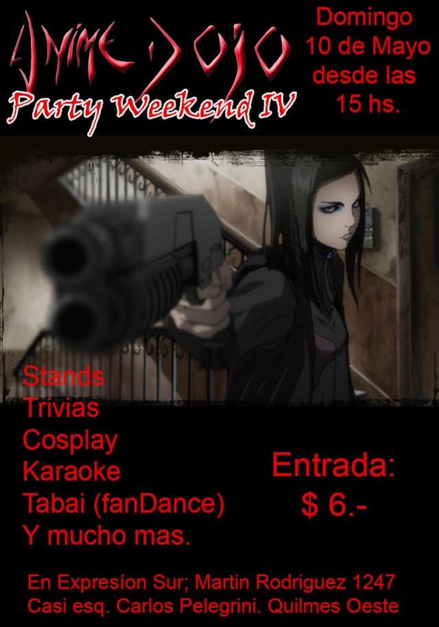 Anime Dojo Party Weekend IV Afiche10