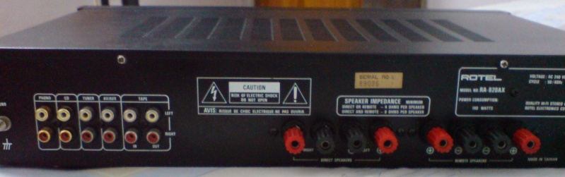 Rotel RA-820AX integrated amp (Used) SOLD Dsc00314