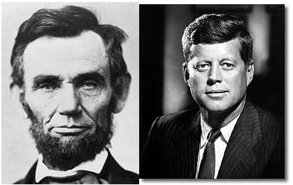 Fatos intrigantes - Abraham Lincoln e John Kennedy Kenned10