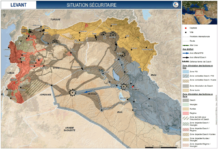 Maps of Daesh area of Influence I3964-10