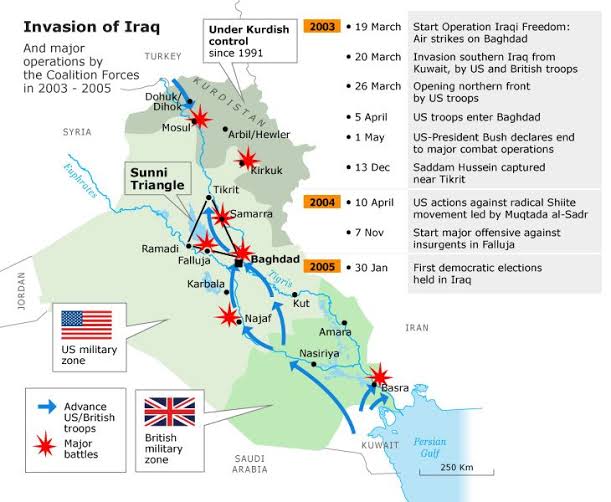 Operations Maps from Kuwait to Baghdad Images10