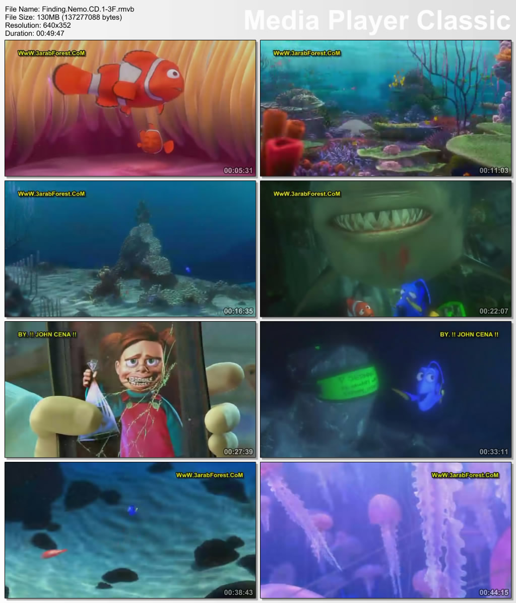 للمنتدى فيلم - Finding Nemo - البحث عن نيمو - مدبلج بالعربية بحجم 250 ميجا و على أأكثر من سرفر 2ezjk710