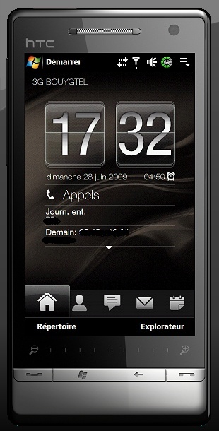 repertoire bluetooth - Changer la soft key gauche par le répertoire HTC Captur11