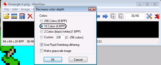 How to insert sprites in Fr/Lg/E/R/S 310