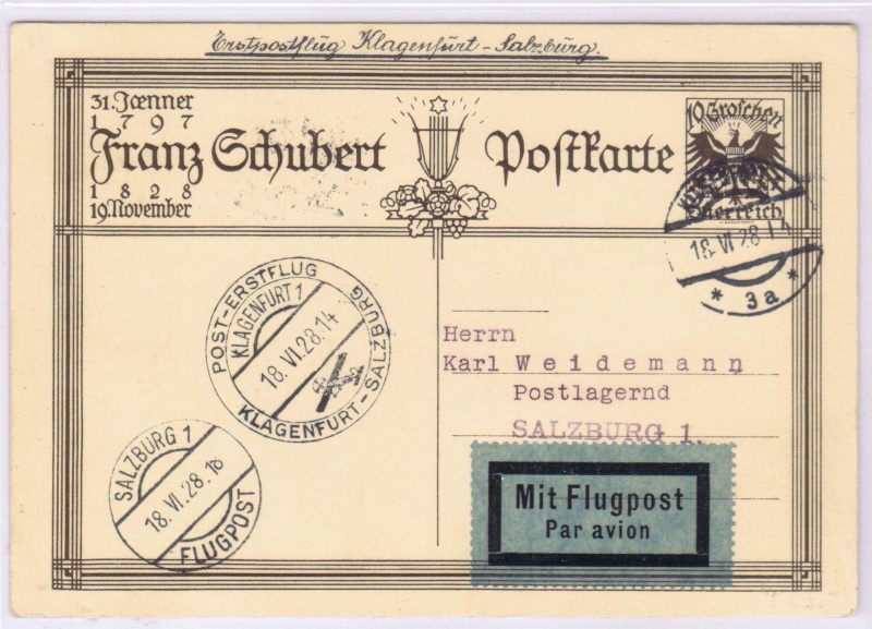 rwh's Luftpostsammlung Österreich erste Republik 1928_k10