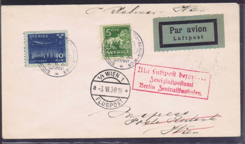 flugpost - rwh's Luftpostsammlung Österreich erste Republik 1930_k10