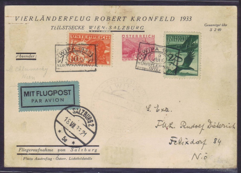 flugpost - rwh's Luftpostsammlung Österreich erste Republik 1933_k10