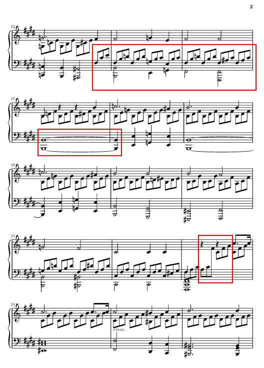 La sonate " au clair de lune " de Beethoven Page210