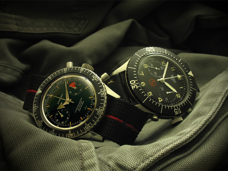 Le chronographe Croton Chronomaster Aviator Sea-diver : la montre à tout faire des années 60-70 Croton13