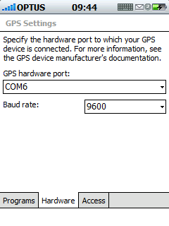 IGO8, configuration du gps Capscr31