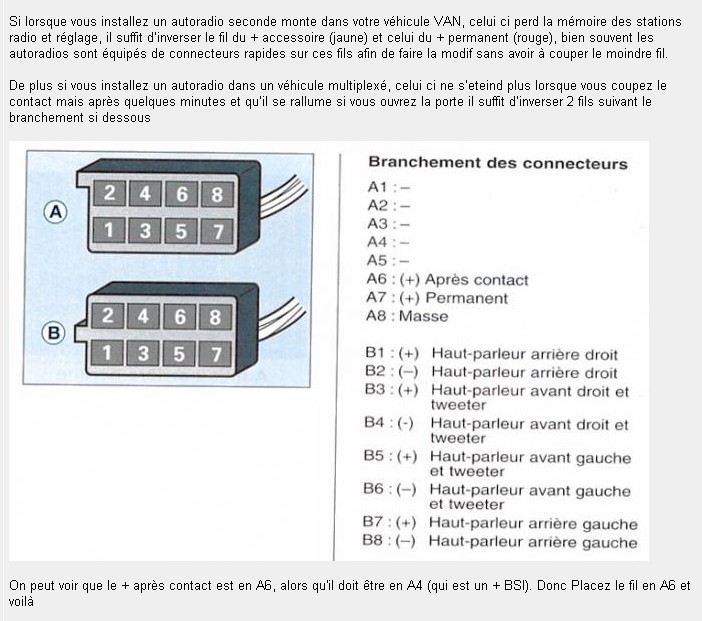 Changement autoradio 406 ST de 2002 Prise_10