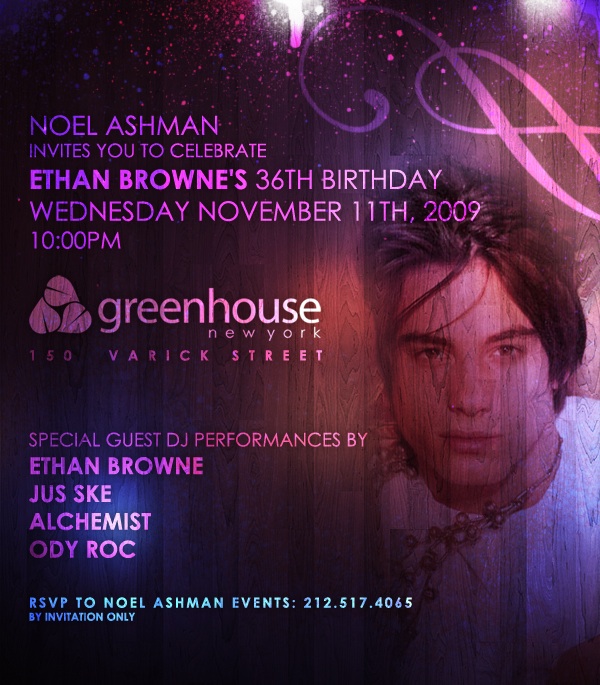 Noel Ashman hosts Ethan Browne B-Day w DJ Jus Ske 11/13 Neweth11