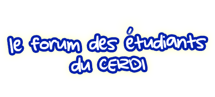 Forum des étudiants du CERDI