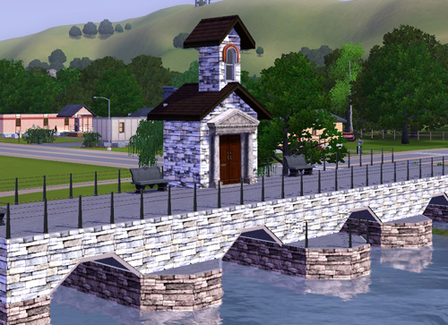 [Intermédiaire] Construire un pont combiné avec des demi murs. Sims3_10