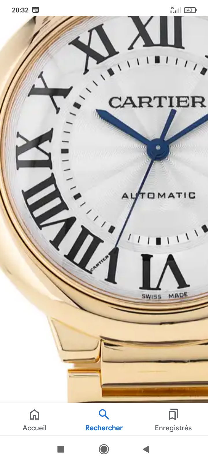 identification d'une cartier quartz Scree222