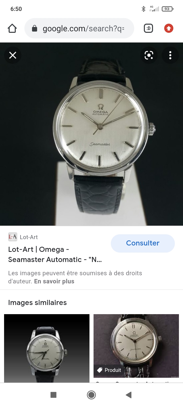 Rare Oméga Seamaster Automatic acier de 1958 calibre 591 Screen38