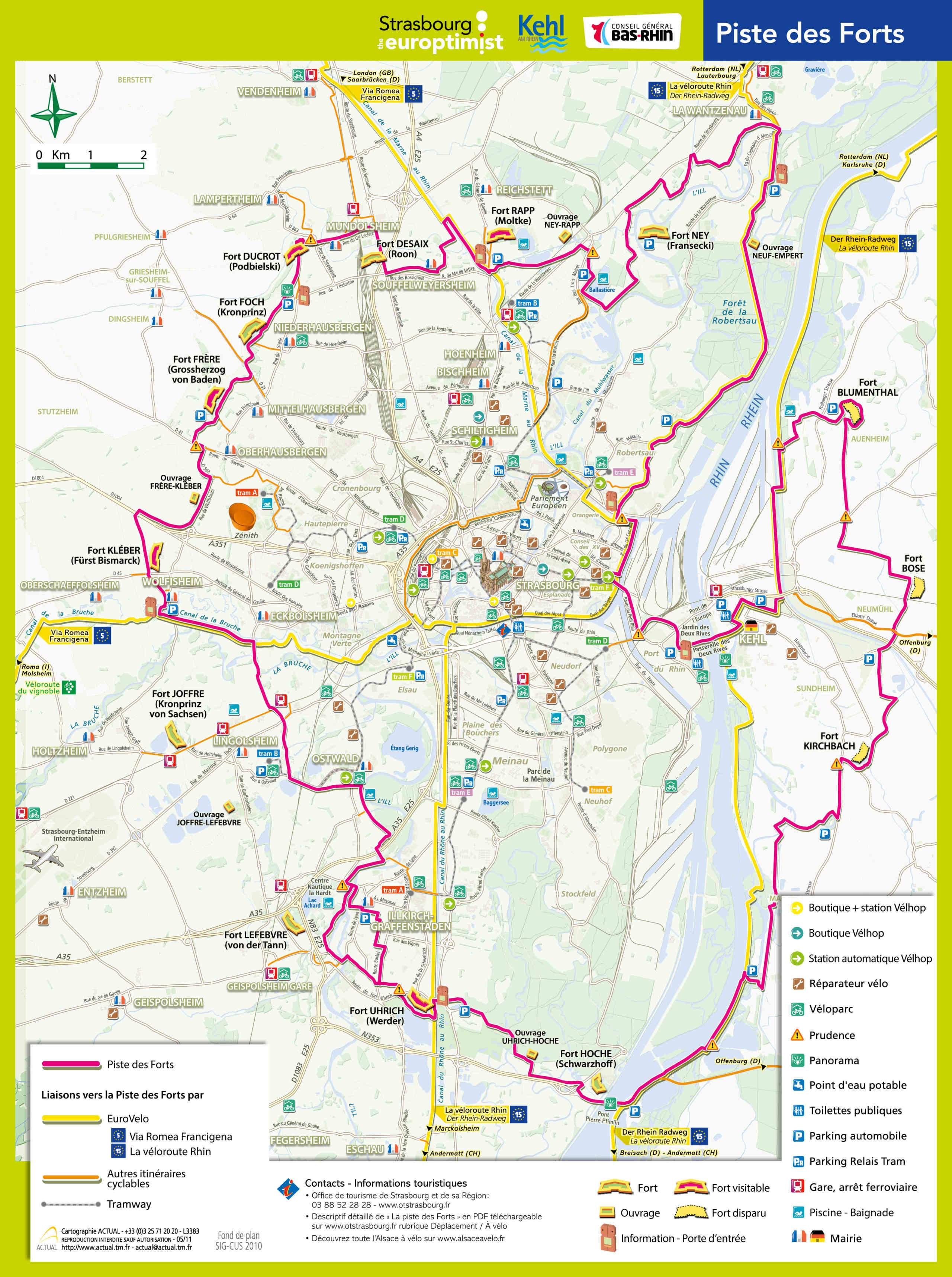 85km à Vélo : La Piste des Forts à Strasbourg Piste-10