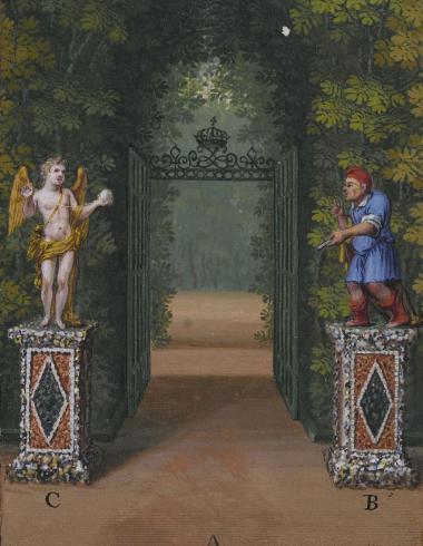 Versailles - Le Bosquet de la Reine (anciennement Bosquet de Vénus et Bosquet du Labyrinthe) Ldut0010