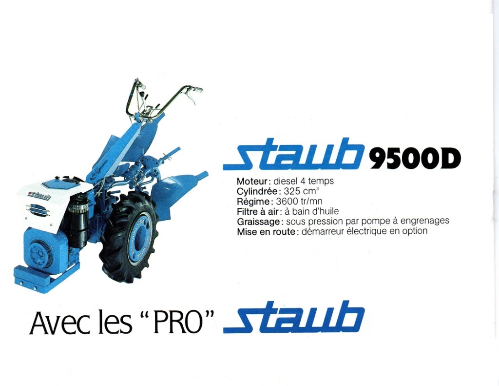 motoculteur - Motoculteur PP2X STAUB S8  Diesel lOMBARDINI 6ld325 Img19410