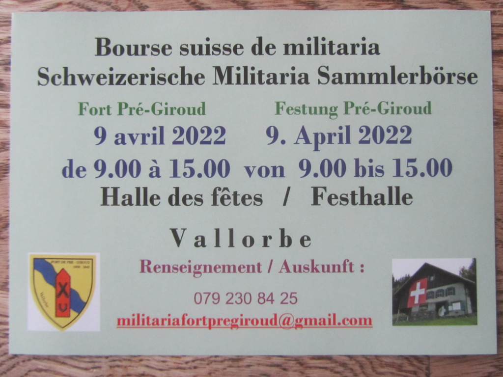 bourse militaria de Vallorbe / Suisse 09.04.2022 Img_6010