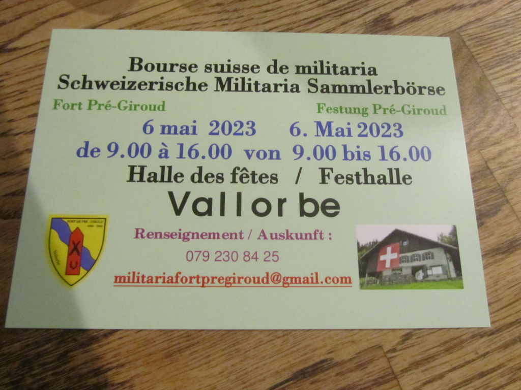 bourse militaria de Vallorbe / Suisse 06.05.2023 Img_8410