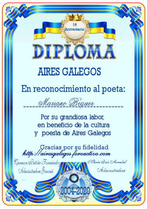 16 ANIVERSARIO AIRES GALEGOS -diplomas por orden alfabético Marzya22