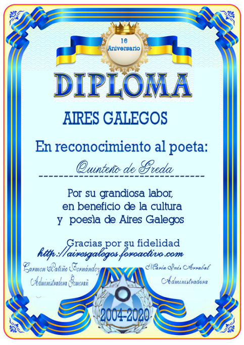 16 ANIVERSARIO AIRES GALEGOS -diplomas por orden alfabético Quinte11