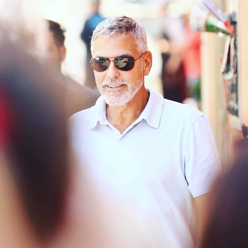 George Clooney filming in Rome Feedla10