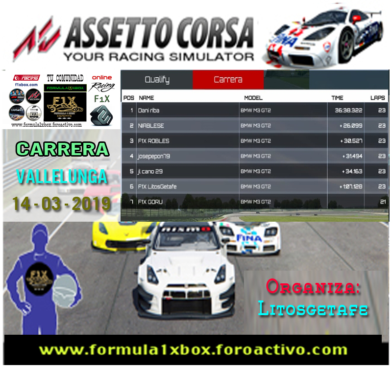 ASSETTO CORSA - F1X /// CPTO. ASSETTO 2.0 - F1X  /// RESULTADOS DE LA CARRERA 7.- VALLELUNGA GP - BMW M3 GT2 /// 14-03-2019 Borro_31