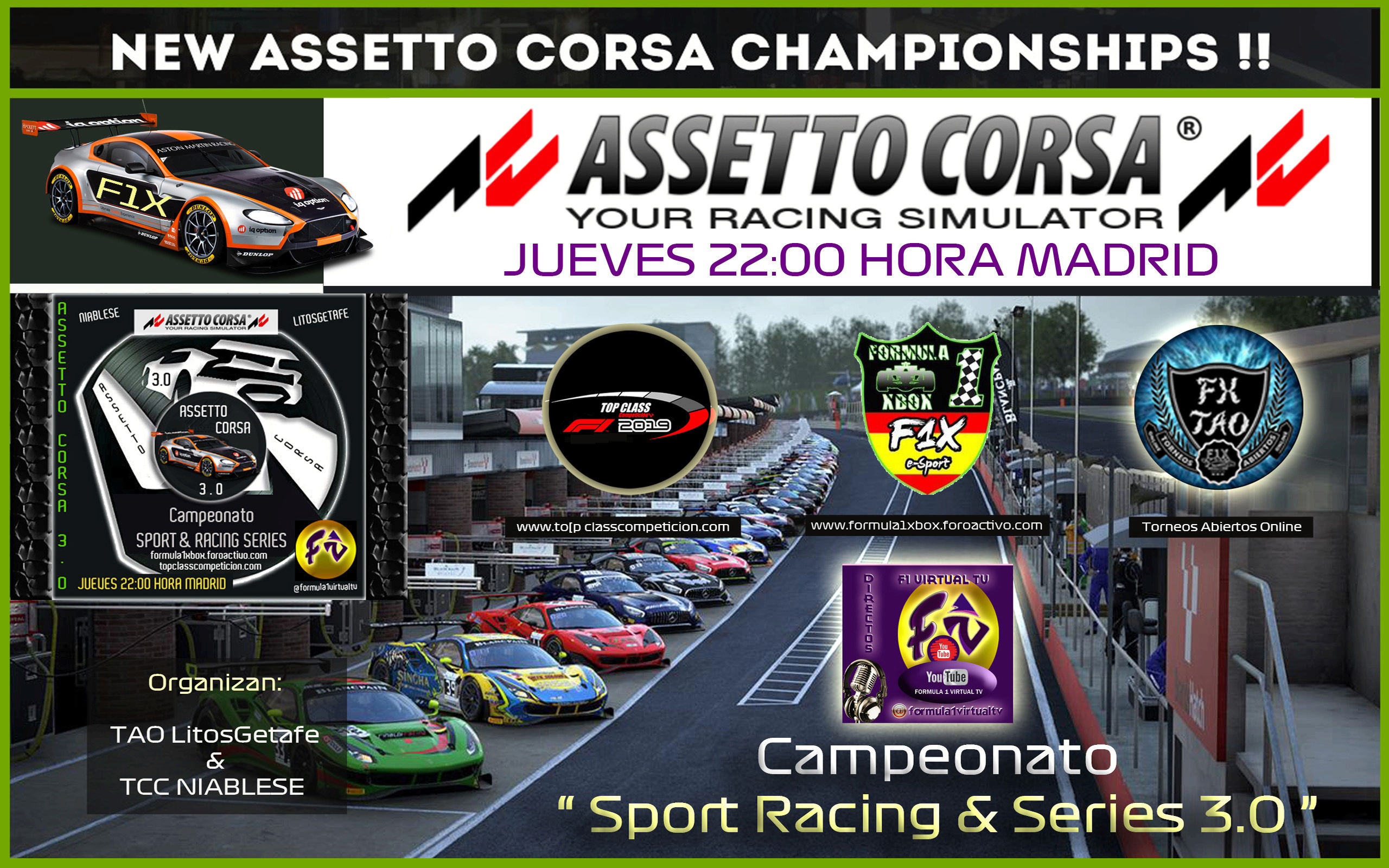 ASSETTO CORSA /// CAMPEONATO SPORT & RACING SERIES 3.0 /// NORMAS Y REGLAMENTO. Cabe11