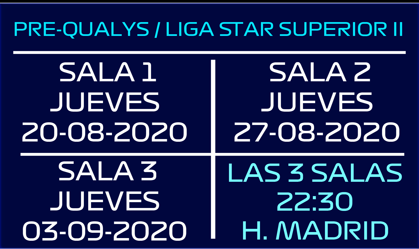 * F1 2020 - XB1 * LIGA STAR SUPERIOR II - F1X * JUEVES 22:30 HORA MADRID * DIVISION UNICA * INSCRIPCIONES ABIERTAS * ORGANIZA F1X SHADOWX + TODA LA INFORMACION * Inscri26