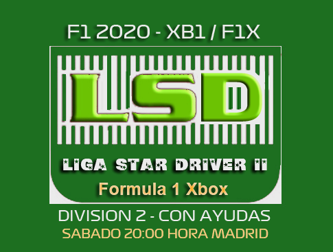 * F1 2020 - XB1 * LIGA STARDRIVER  II - F1X * SABADO 20:00 HORA MADRID * DIVISION 2 * INSCRIPCIONES ABIERTAS * ORGANIZA F1X PAPADEVILS * Logo_s12