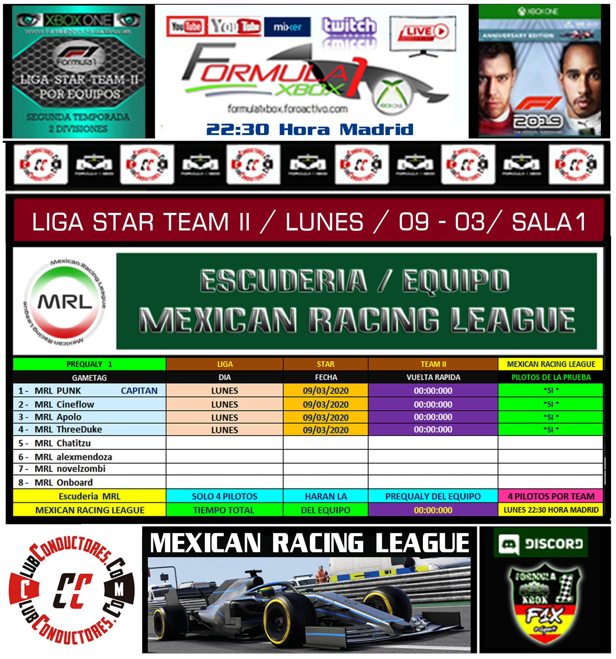F1 2019 - XBOX ONE / LIGA STAR TEAM II - F1X / ESCUDERIA MEXICAN RACING LEAGUE Mrl_lu10