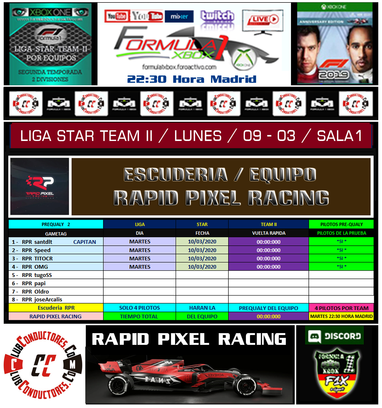 F1 2019 - XBOX ONE / LIGA STAR TEAM II - F1X / ESCUDERIA RAPID PIXEL RACING. Rpr_lu11