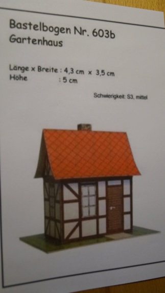 Gartenhaus gebaut von Günnie (Bastelbogen Nr. 603b) Dsc05553