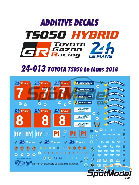 TOYOTA GAZOO Racing  TS 50 Hydrid  1ère Le Mans 2018 24-01310