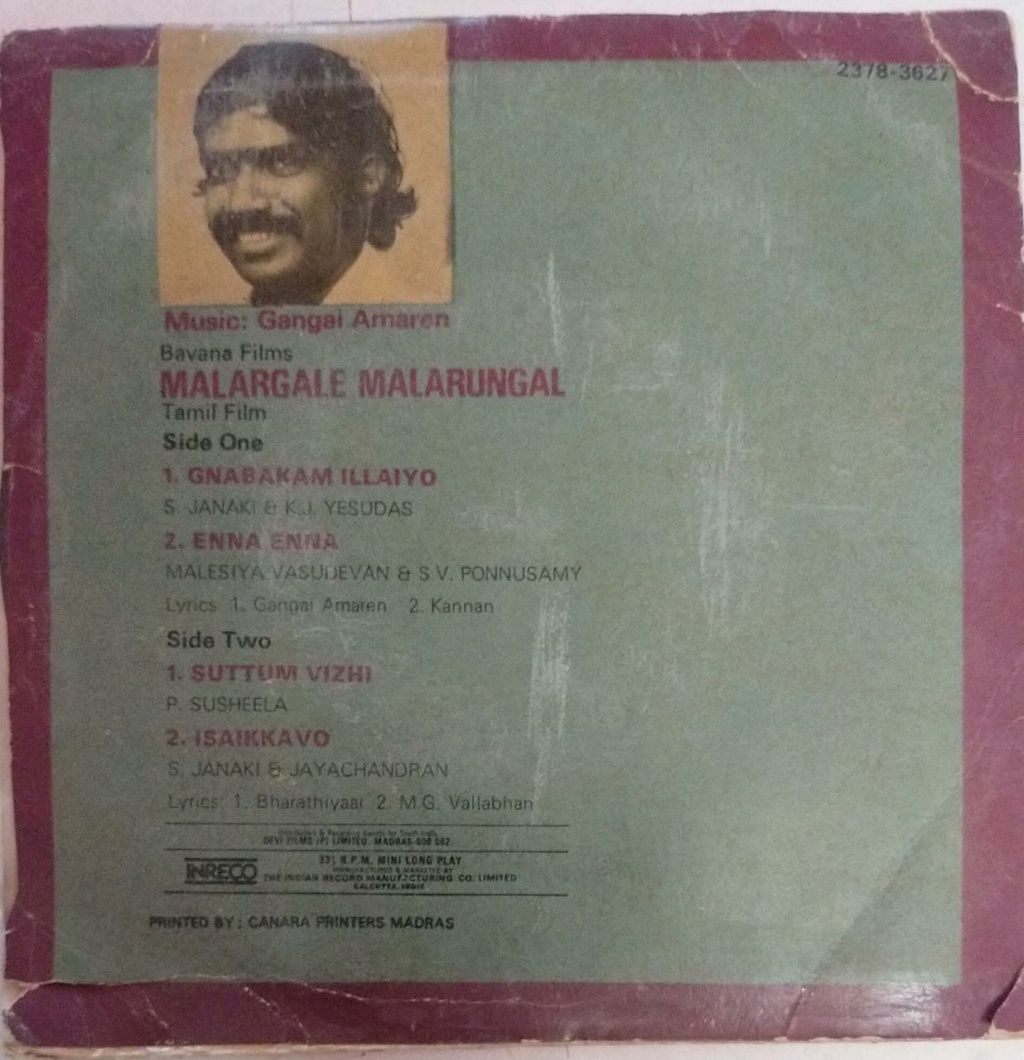 Gangai Amaran as music director Malarg11