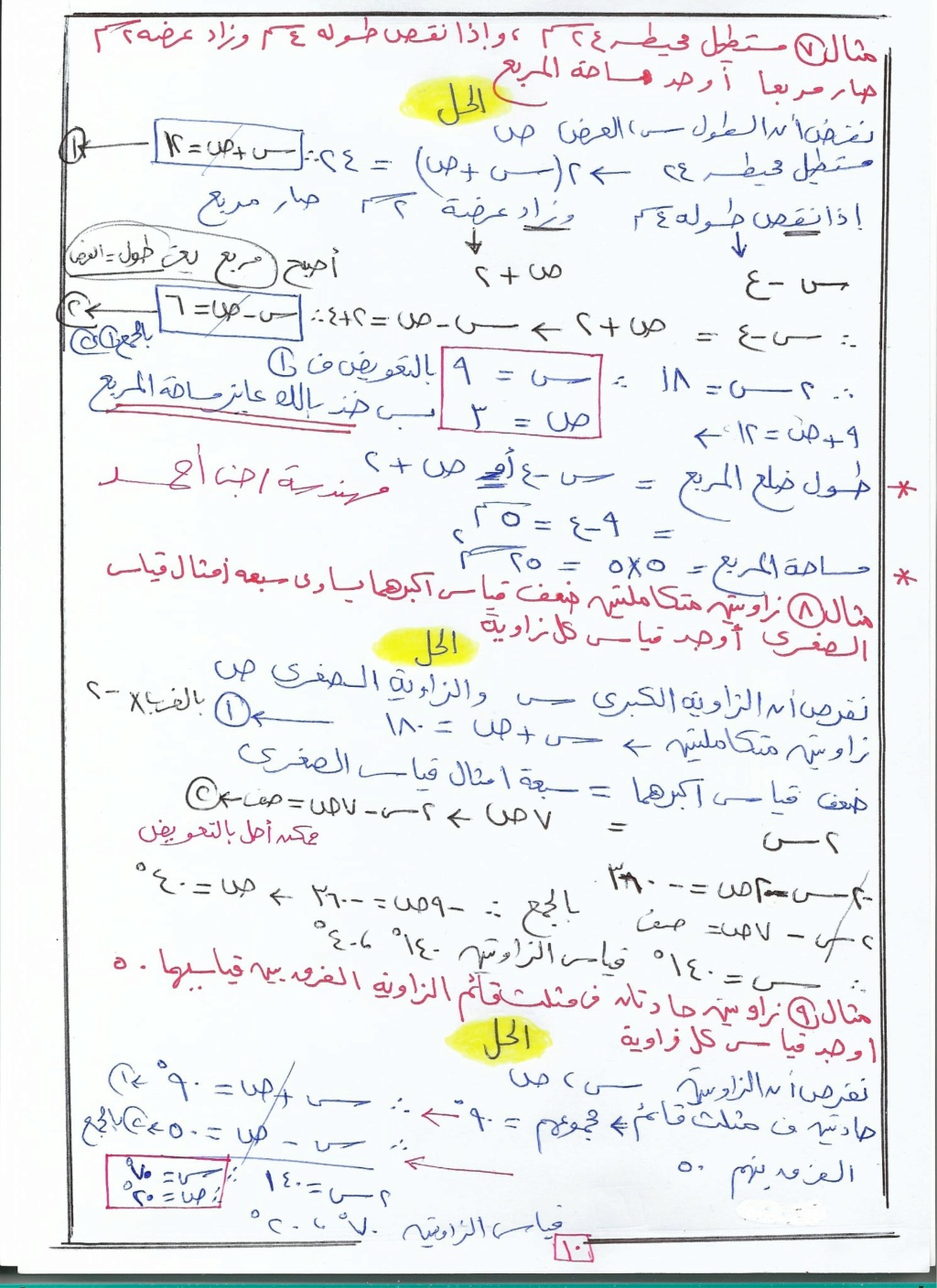 حل معادلتين من الدرجة الأولى فى متغيرين بيانيا وجبريا جبر تالتة اعدادى ترم ثاني أ. جنى أحمد  10160