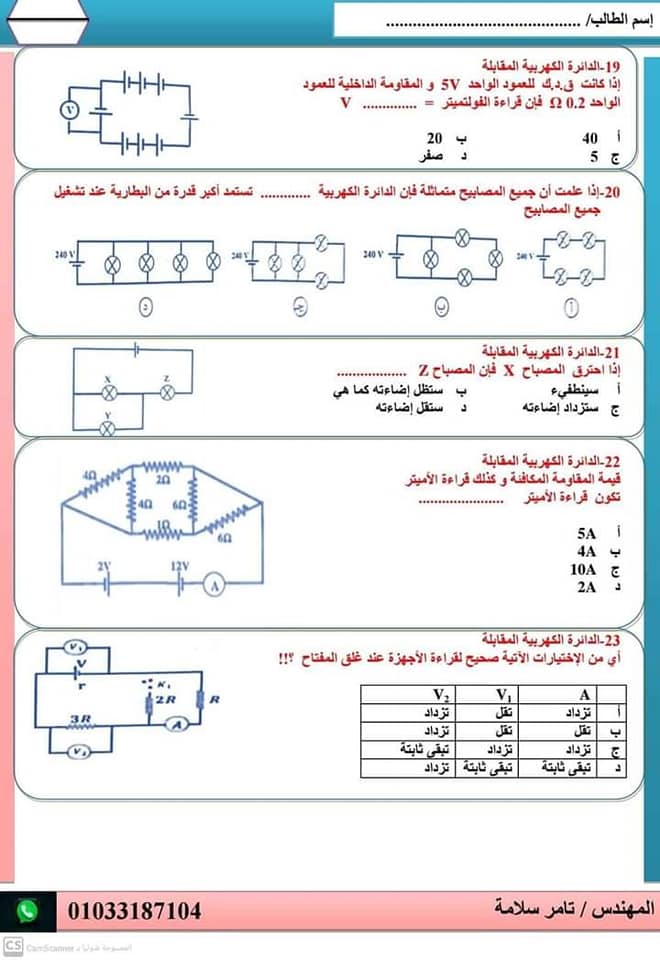 مراجعة  الكيمياء الكهربية للثالث الثانوي.. في 3 ورقات 4445