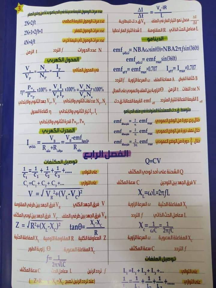 مراجعة فيزياء الصف الثالث الثانوى 2023 مستر محمد عبد المعبود 4460