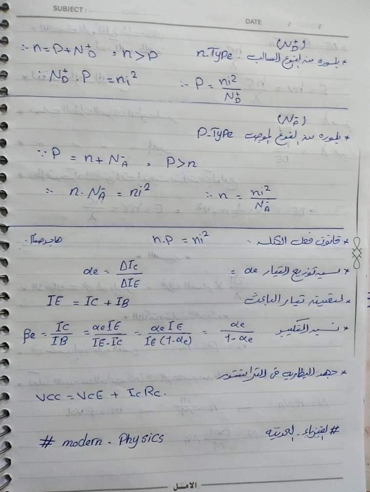 اسئلة متوقعة في الفيزياء الحديثة للثانوية العامة 2023 مستر أحمد الصباغ  4_417111