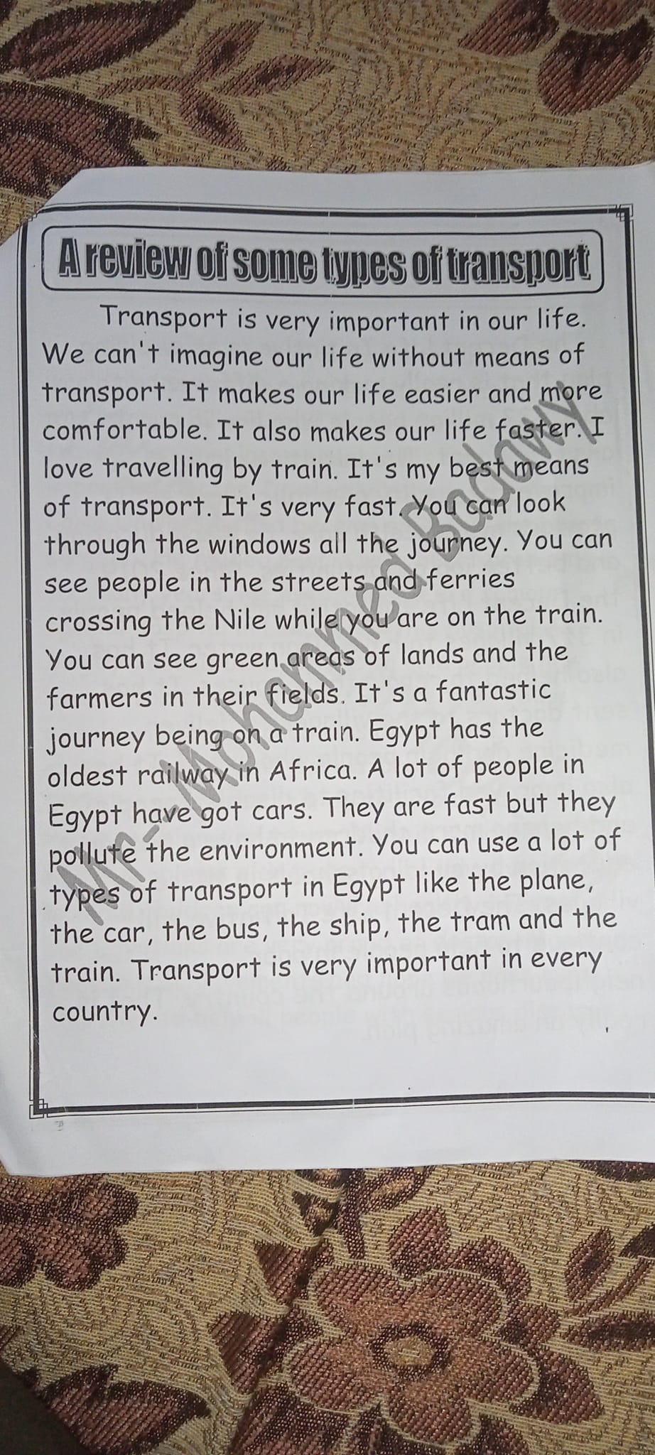 تجميع أهم براجرافات اللغة الإنجليزية للصف الثالث الإعدادي ترم أول 2024. pdf 7160